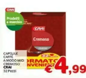 Crai Crai capsule caffe a modo cremoso offerta