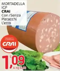 Crai Mortadella igp crai con/senza pistacchi offerta