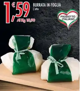 Crai Burrata in foglia offerta