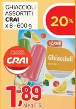 Crai Ghiaccioli assortiti CRAI offerta