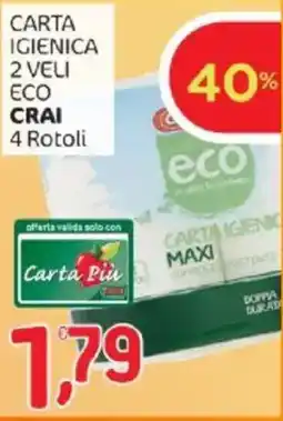 Crai Carta igienica 2 veli eco CRAI offerta