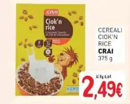 Crai Cereali ciok'n rice CRAI offerta