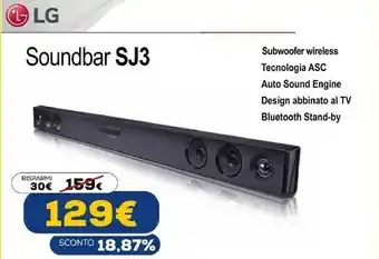 Euronics Sj3 altoparlante soundbar 2.1 canali 300 w nero offerta
