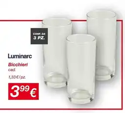 KiK Luminarc Bicchieri offerta