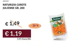 Prezzemolo e Vitale Naturizia carote julienne offerta