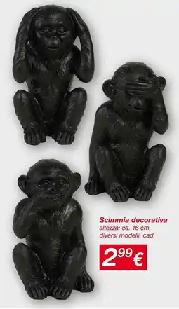 KiK Scimmia decorativa offerta
