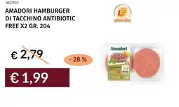 Prezzemolo e Vitale Amadori hamburger di tacchino antibiotic free offerta