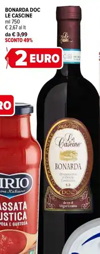 Iperal Bonarda doc LE CASCINE offerta