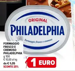 Iperal Formaggio fresco e cremoso PHILADELPHIA offerta