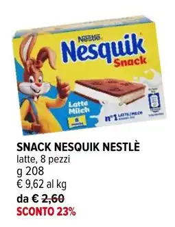 Iperal Snack nesquik NESTLÈ offerta