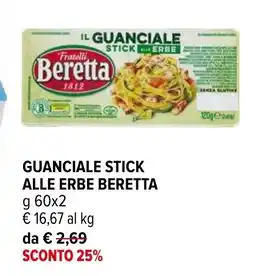 Iperal Guanciale stick alle erbe BERETTA offerta