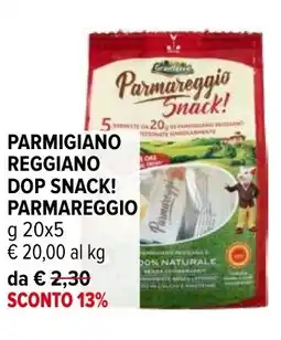 Iperal Parmigiano reggiano dop snack! parmareggio GRAN TERRE offerta