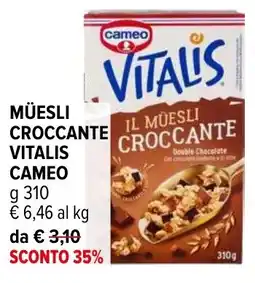 Iperal Müesli croccante vitalis CAMEO offerta