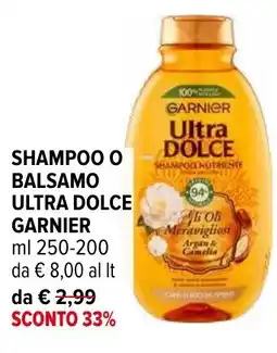 Iperal Shampoo o balsamo ultra dolce GARNIER offerta