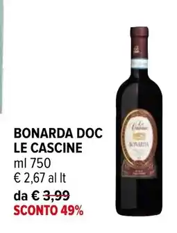 Iperal Bonarda doc LE CASCINE offerta