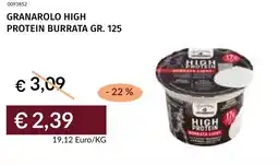 Prezzemolo e Vitale Granarolo high protein burrata offerta