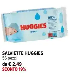 Iperal Salviette HUGGIESSALVIETTE HUGGIES 56 pezzi 56 pezzi offerta