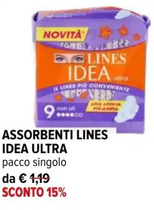 Iperal Assorbenti lines idea ultra offerta