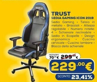 Euronics Sedia gaming icon 2019 offerta