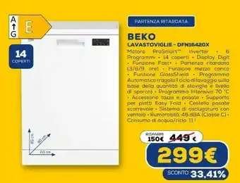 Euronics Lavastoviglie dfn16420x offerta