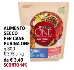 Iperal Alimento secco per cane PURINA ONE offerta