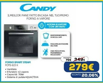 Fcps615x forno forno elettrico 70 l acciaio inossidabile a