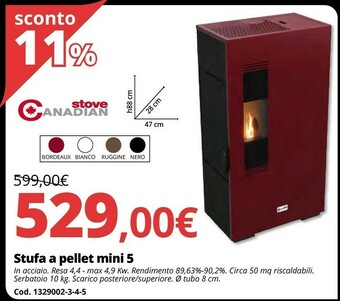 Brico Io Stufa a pellet mini 5 offerta