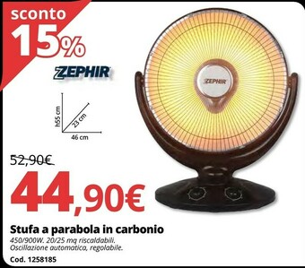 Brico Io Stufa a parabola in carbonio offerta