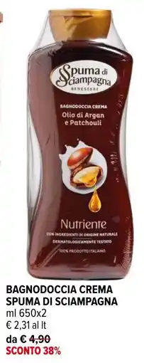 Iperal Bagnodoccia crema SPUMA DI SCIAMPAGNA offerta