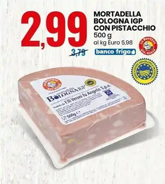 Eurospin La bottega del gusto - mortadella bologna igp con pistacchio 500 g(ml) offerta