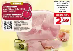 Iperal Prosciutto cotto alta qualità granbiscotto ROVAGNATI offerta