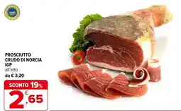 Iperal Prosciutto crudo di norcia IGP offerta