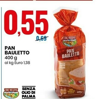 Eurospin Pan bauletto 400 g(ml) offerta