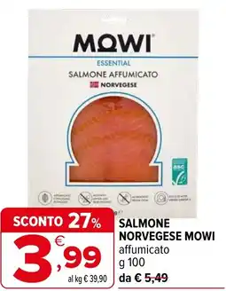 Iperal Salmone norvegese MOWI offerta