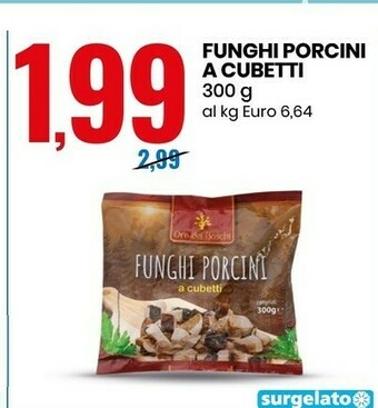 Eurospin Funghi porcini a cubetti offerta