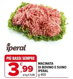 Iperal Macinata di bovino e suino IPERAL offerta