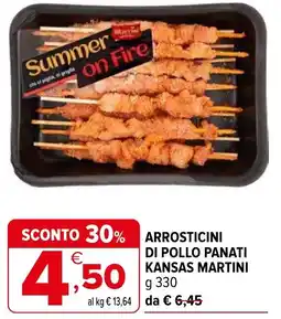 Iperal Arrosticini di pollo panati kansas martini offerta