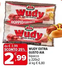 Iperal Wudy extra gusto AIA offerta