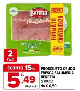 Iperal Prosciutto crudo fresca salumeria BERETTA offerta