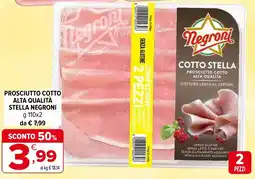 Iperal Prosciutto cotto alta qualità stella NEGRONI offerta