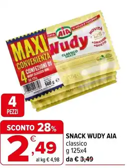Iperal Snack wudy AIA offerta