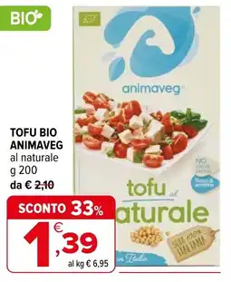 Iperal Tofu bio ANIMAVEG offerta