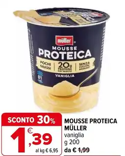 Iperal Mousse proteica MÜLLER offerta