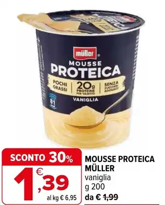 Iperal Mousse proteica MÜLLER offerta