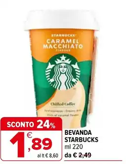 Iperal Bevanda STARBUCKS offerta