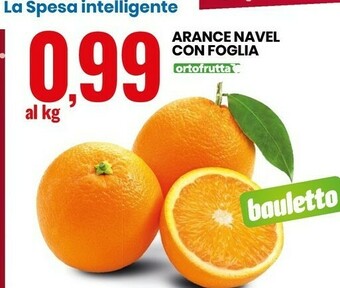 Eurospin Arance navel con foglia offerta