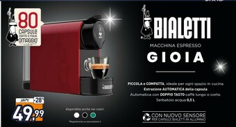 Unieuro Gioia automatica macchina per espresso 0,5 l offerta