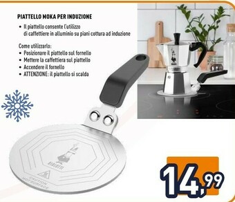 Unieuro Piattello induzione per moka offerta