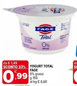 Iperal Yogurt total FAGE offerta