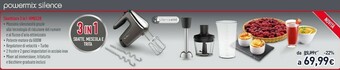 Unieuro Powermix silence sbattitore 3 in 1 hm6539 offerta